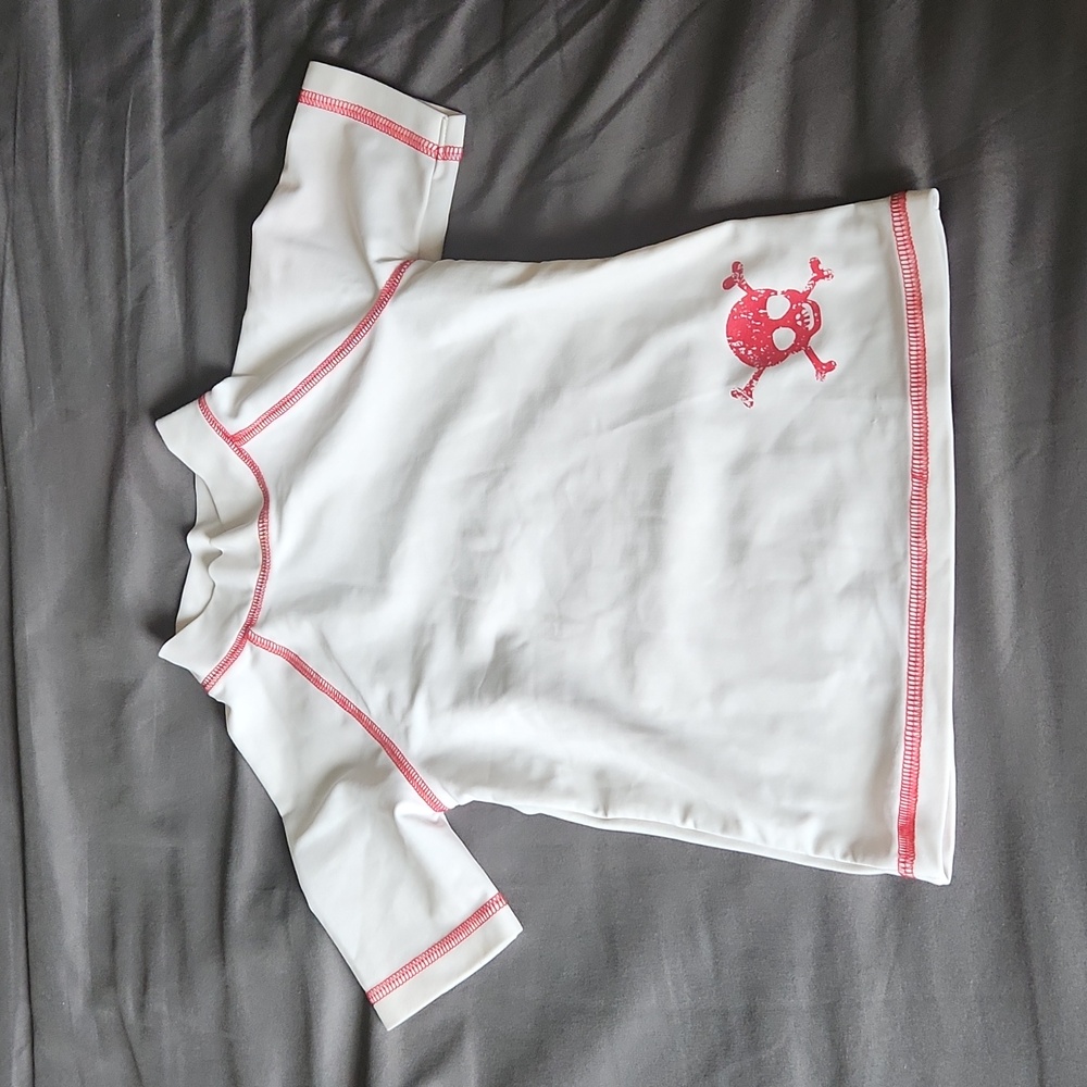 Circo Rashguard Toddler boys 18 months white short sleeves